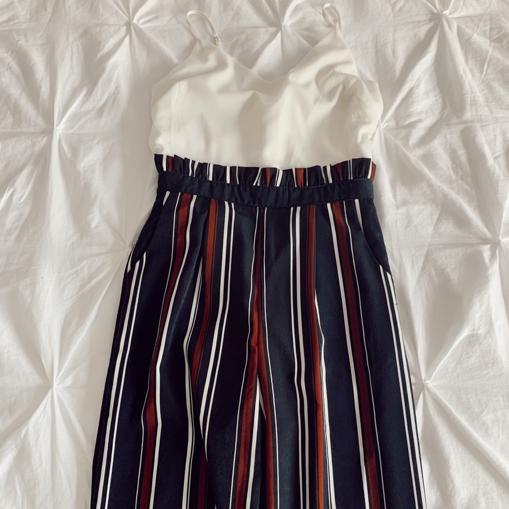 Boutique striped long romper